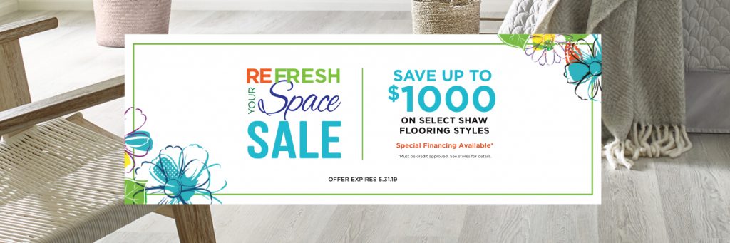Refresh Your Space Sale coupon | The Carpet Stop