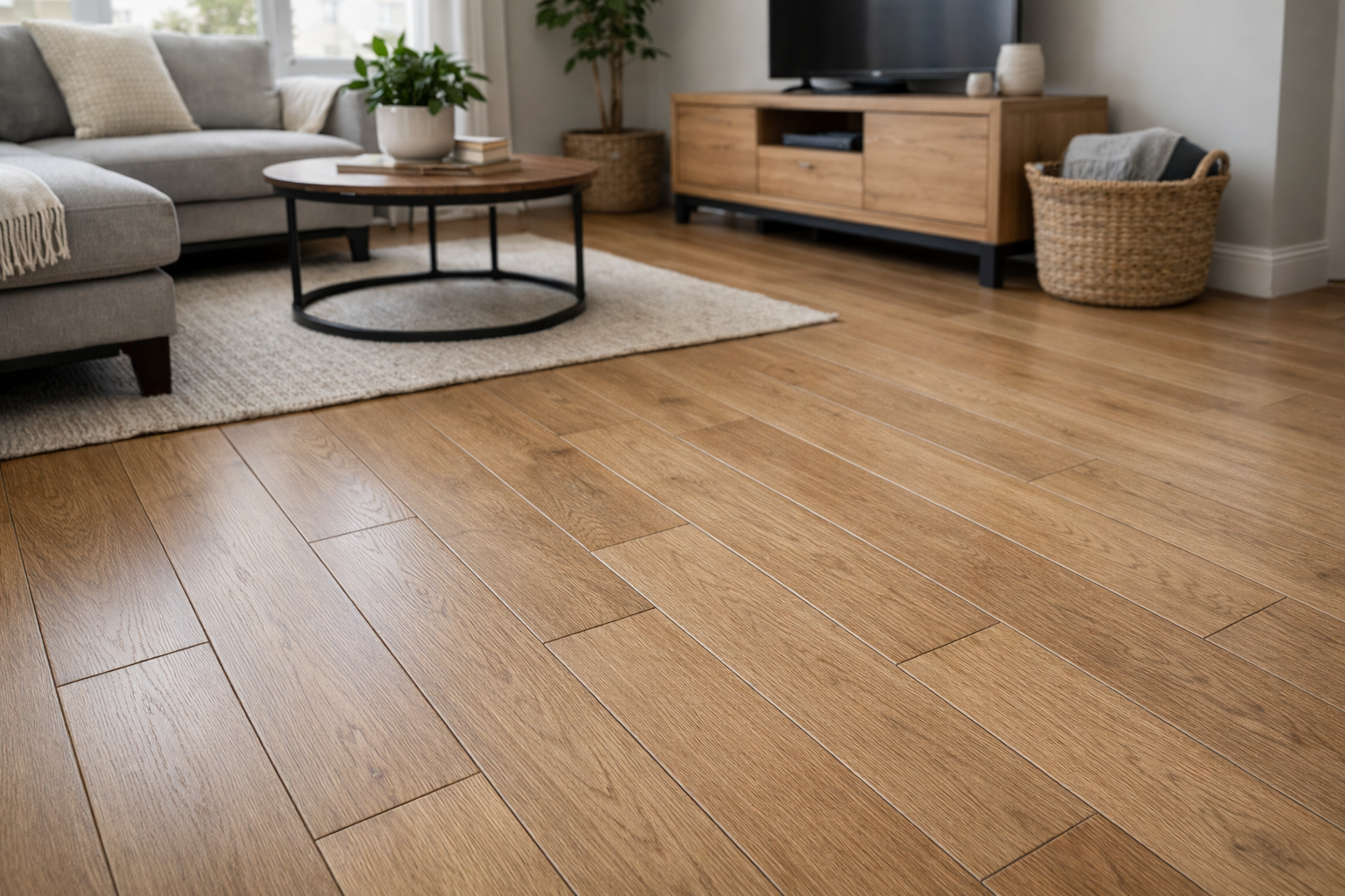 Micro beveled hardwood flooring